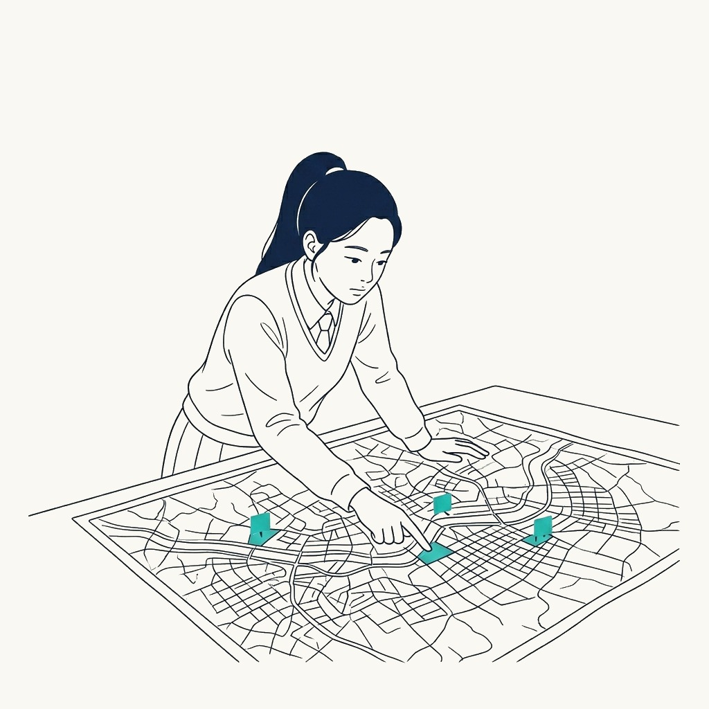 도시 폭염 연구 일러스트